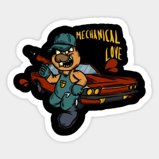 Character Design - Mechanic Love Sticker